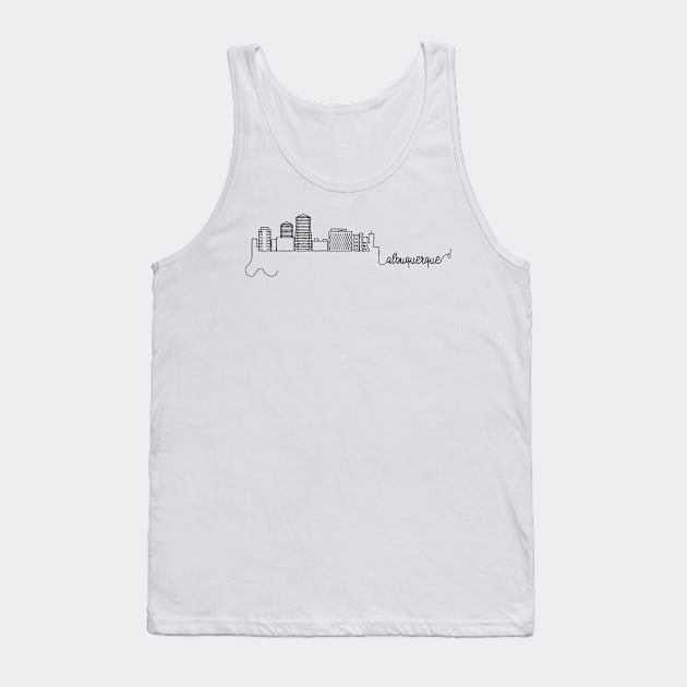 Albuquerque City Signature Tank Top by kursatunsal